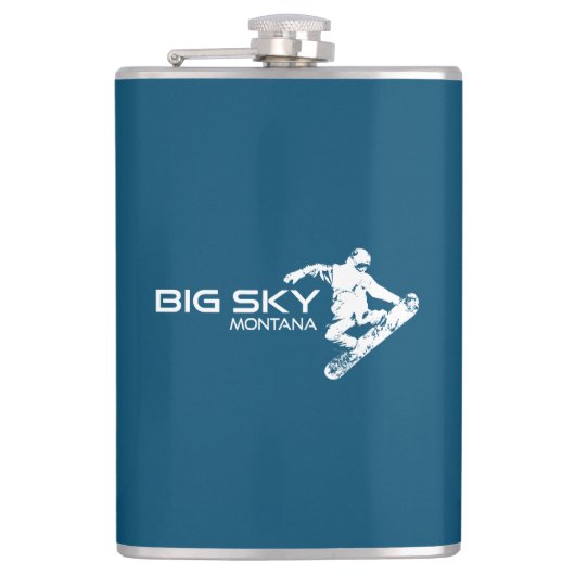 ビッグスカイリゾートモンタナスノーボーダー フラスク (正面)
