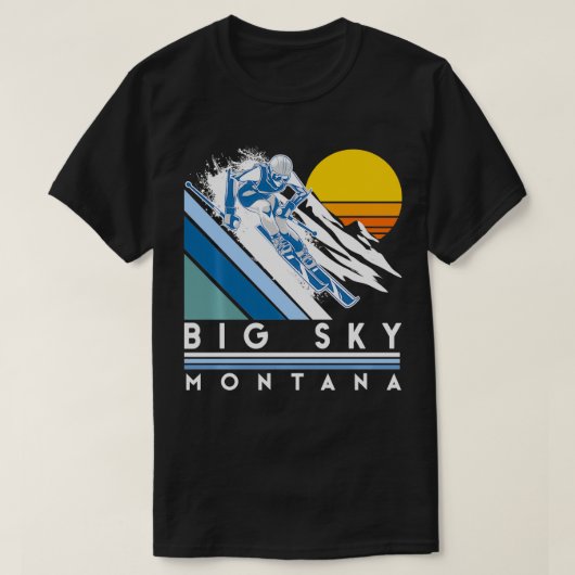 ビッグスカイ モンタナ レトロスキー Tシャツ (デザイン正面)