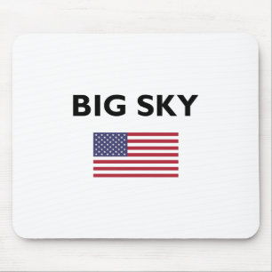 ビッグスカイUSAアメリカ国旗のライトカラー マウスパッド