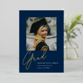 ビッグスクリプトグラード 箔招待状 (立ち正面)