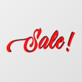 ビッグスクリプトSALEサインウィンドウの固定 ウィンドウサイン (シート)