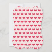 ビッグスケッチラブタイポグラフィバレンタインデイ写真 シーズンカード (裏面)