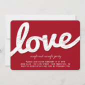 ビッグスケッチ·ラブ·バレンタイン·パーティー招待状 招待状 (正面)