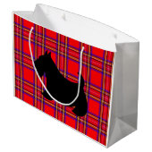 ビッグスコティッシュテリアクリスマス抱き枕 ラージペーパーバッグ (裏面アングル)