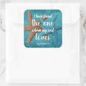 ビッグスターフィッシュマイソウルラブズ聖なる書物、 経典封筒用シール スクエアシール (バッグ)