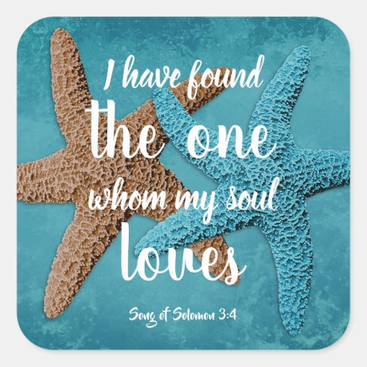 ビッグスターフィッシュマイソウルラブズ聖なる書物、 経典封筒用シール スクエアシール (正面)