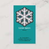 ビッグスノーフレーク – ターコイズ(009999) 名刺 (裏面)