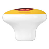 ビッグスマイルハッピー顔ドロワーノブ – SRF セラミックノブ (側面)