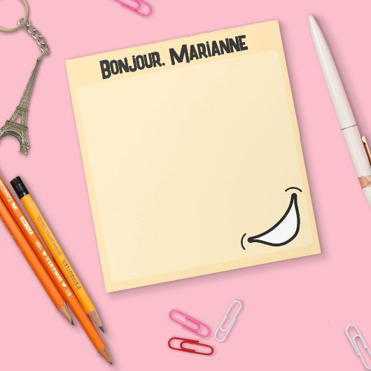 ビッグスマイル鮮やかカラフルメモ帳 ノートパッド