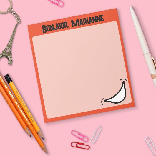 ビッグスマイル鮮やかカラフルメモ帳 ノートパッド