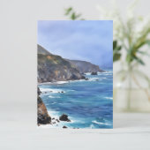 ビッグスル海クリフシーアートフラットノートカード サンキューカード (スタンド正面)