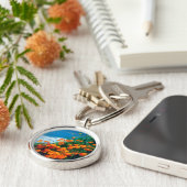 ビッグスール近くの太平洋岸沿いのケシ類 キーホルダー (側面)