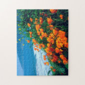 ビッグスール近くの太平洋岸沿いのケシ類 ジグソーパズル (縦)