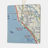 ビッグスールCAヴィンテージマップ セラミックオーナメント (左)