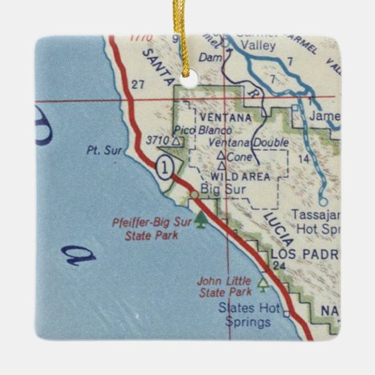 ビッグスールCAヴィンテージマップ セラミックオーナメント (正面)