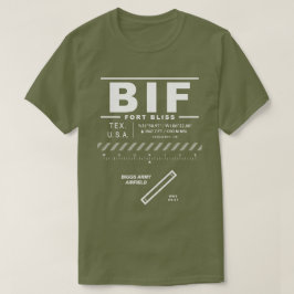 ビッグズアーミーエアフィールドフォートブリスBIF Tシャツ