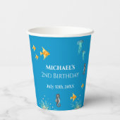 ビッグセカンドアンザシーフォトコラージュ 紙コップ (裏面)