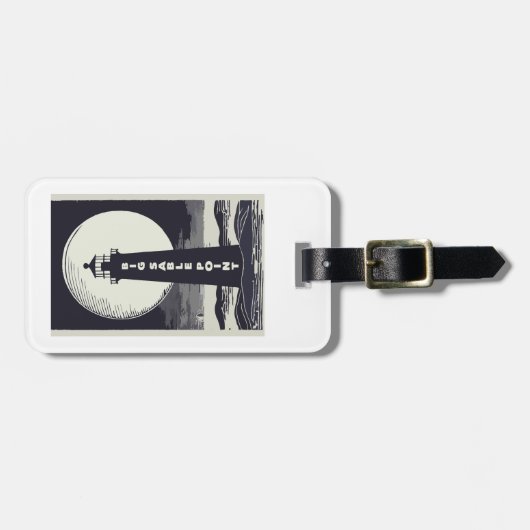 ビッグセーブルポイントミシガンライトハウスムーン ラゲッジタグ (正面横)