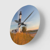 ビッグセーブルポイントライトハウスオンミシガン湖3 ラウンド壁時計 (傾斜)