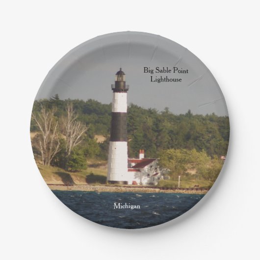 ビッグセーブルポイントライトハウス紙プレート ペーパープレート (正面)