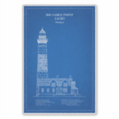 ビッグセーブルポイントライトハウス – ミシガン州 – AD シール (正面)