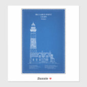 ビッグセーブルポイントライトハウス – ミシガン州 – AD シール (シート)