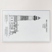 ビッグセーブルポイントライトハウス – ミシガン州 – BD ジグソーパズル (横)