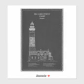 ビッグセーブルポイントライトハウス – ミシガン州 – PD シール (シート)