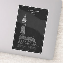 ビッグセーブルポイントライトハウス – ミシガン州 – PD シール