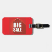 ビッグセールレッドリテールバッグデザイン ラゲッジタグ (正面横)