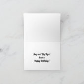 ビッグタイガー誕生日グリーティングカード カード (内部)