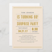 ビッグタイプ80thサプライズバースデーパーティ招待状 招待状 (正面/裏面)