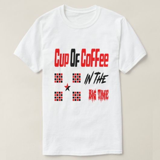 ビッグタイムのコーヒー Tシャツ (デザイン正面)