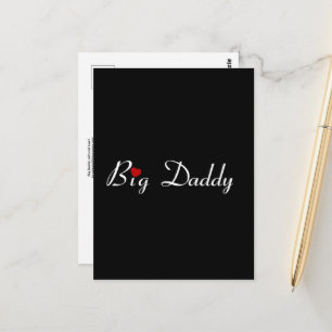 ビッグダディと赤いハートはがき ポストカード