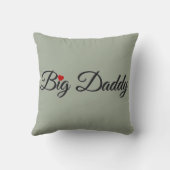 ビッグダディと赤いハート クッション (裏面)