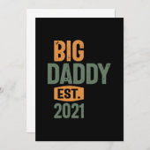 ビッグダディーエスト2021 お父さんのおじいちゃんギフト サンキューカード (正面/裏面)