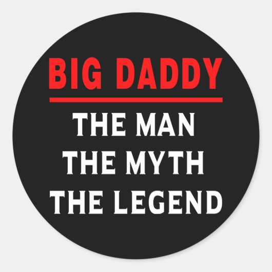 ビッグダディ男の神話ザ・レジェンド ラウンドシール (正面)