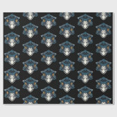 ビッグダディEMU大きなオーストラリアのバードブルー ラッピングペーパー (フラット)