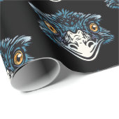 ビッグダディEMU大きなオーストラリアのバードブルー ラッピングペーパー (ロールコーナー)