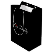 ビッグダディwith赤いハート中抱き枕 ミディアムペーパーバッグ (裏面アングル)