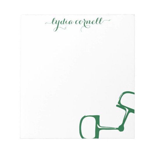 ビッグディーカタツムフルビットホースのメモ帳 – Hunter ノートパッド (正面)