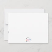 ビッグディースネッフルビットホースノーテカード – ネイビー サンキューカード (裏面)