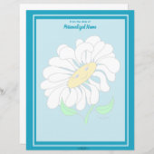 ビッグデイジーブルーライニングなし紙シート (正面/裏面)