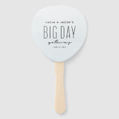 ビッグデイ休暇海ブルーの目的地の結婚式 ハンドファン (正面)