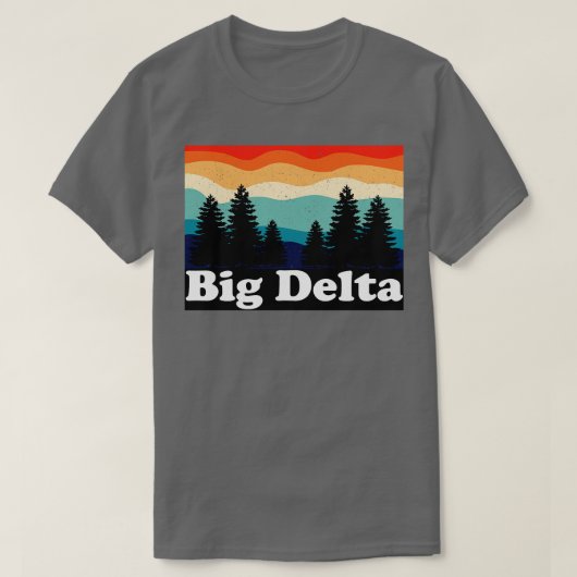 ビッグデルタアラスカレトロ Tシャツ (デザイン正面)