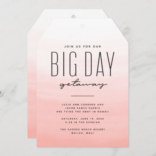 ビッグデーの行商人のサンゴの目的地の結婚式 (正面/裏面)