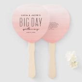 ビッグデーの行商人のサンゴの目的地の結婚式 ハンドファン (正面&裏面)