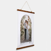 ビッグデーカスタムトプリント結婚ズ 吊り下げ型タペストリー (傾斜あり)