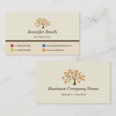 ビッグデータアナリスエレガントト – ツリー記号 名刺 (正面/裏面)