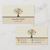 ビッグデータアナリスエレガントト – 自然テーマ 名刺 (正面/裏面)